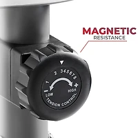 Sunny Health & Fitness Essentials Series Magnetic Smart Recumbent Bike with Bluetooth