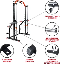 Sunny Health & Fitness Smith Machine Squat Rack Essential Series II