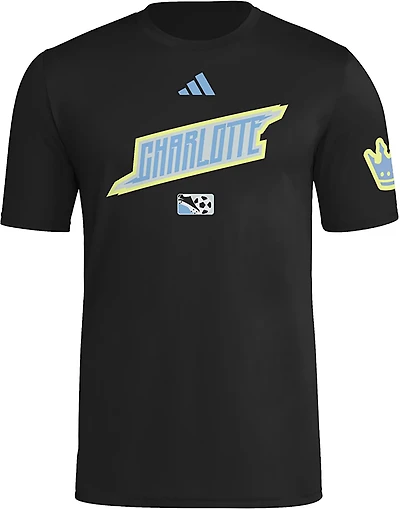 adidas Men's Charlotte FC 3rd Jersey Pregame Hook T-shirt