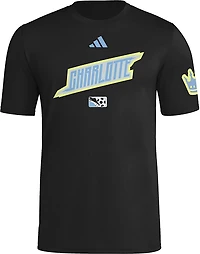 adidas Men's Charlotte FC 3rd Jersey Pregame Hook T-shirt