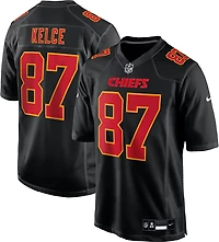 Nike Men's Travis Kelce Kansas City Chiefs Black Carbon Name and Number Jersey