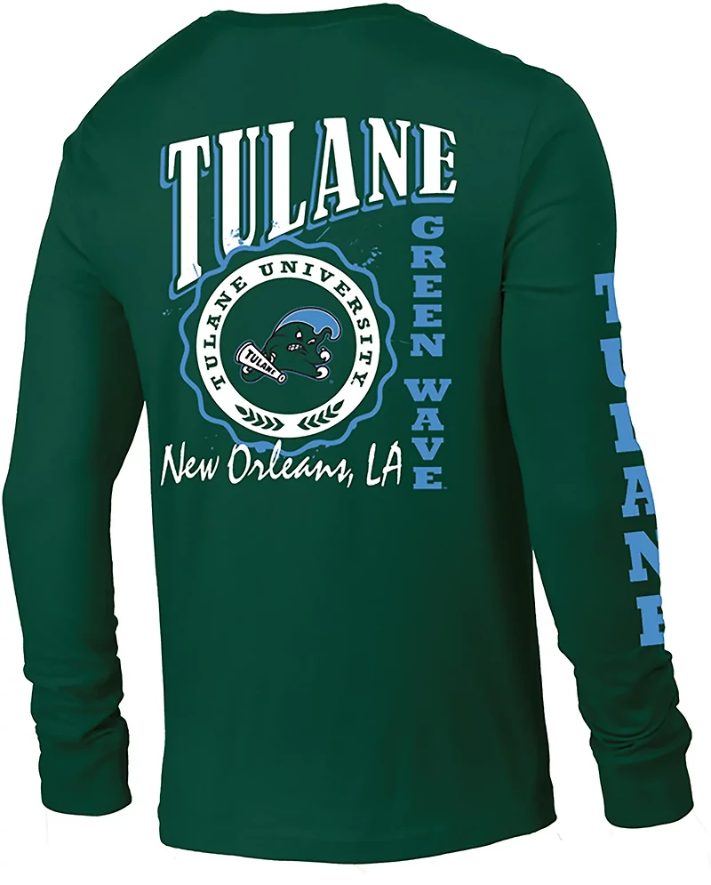 Champion Men's Tulane 3 Hits Stadium Long Sleeve T-shirt