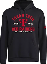 adidas Men's Texas Tech Red Raiders 100 Year Anniversary Football Long Sleeve Graphic Hoodie