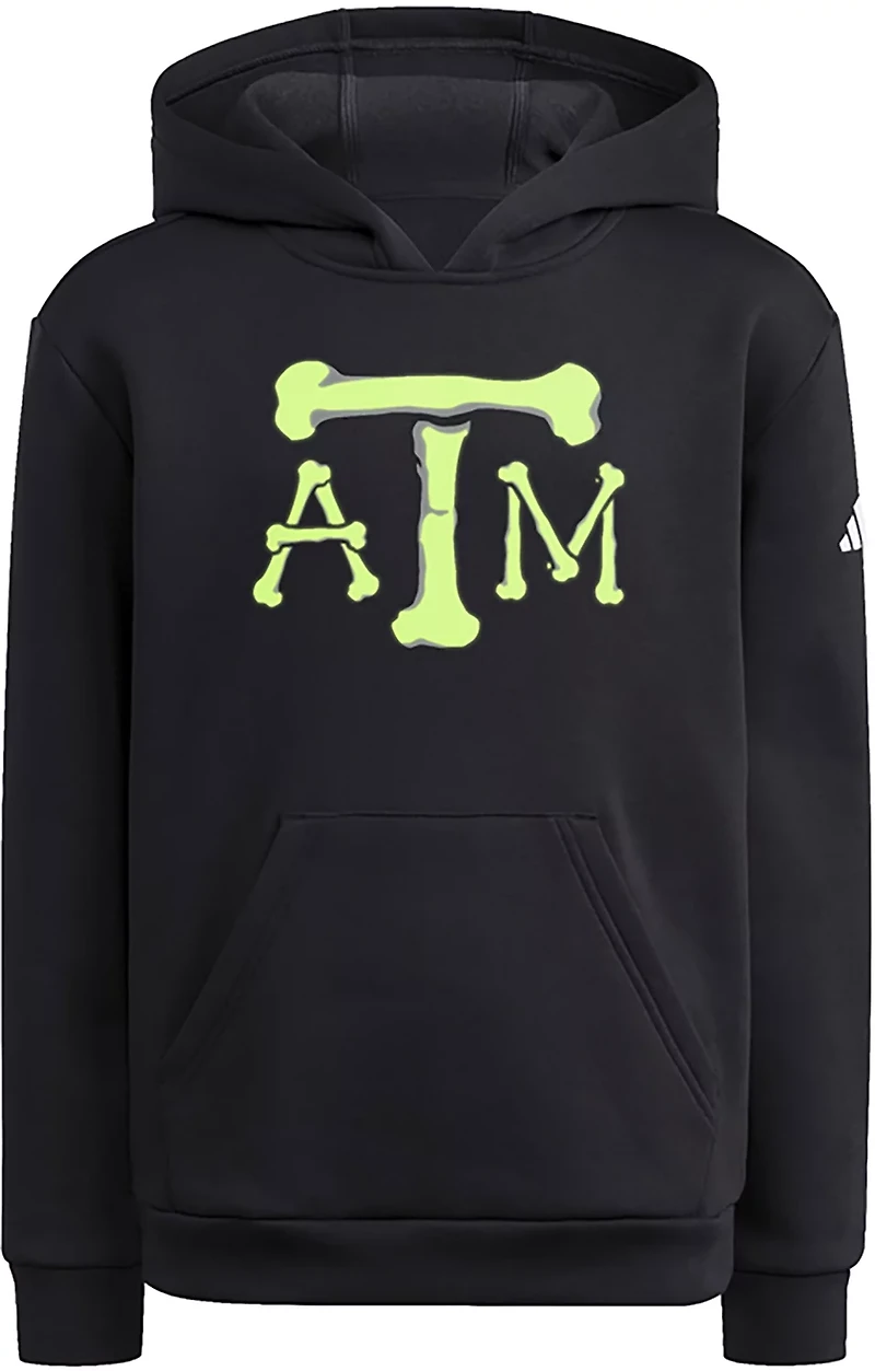 adidas Youth's Texas A&M Aggies Halloween ATM Glow Graphic Hoodie