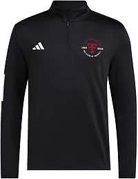 adidas Men's Texas Tech Red Raiders 100 Year Anniversary Football Long Sleeve 1/2 Zip Pullover