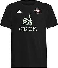 adidas Youth's Texas A&M Aggies Halloween Gig Em Short Sleeve Graphic T-shirt