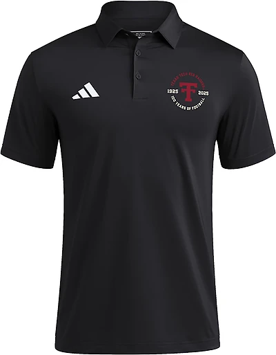 adidas Men's Texas Tech Red Raiders 100 Year Anniversary Football Short Sleeve Ultimate 365 Polo