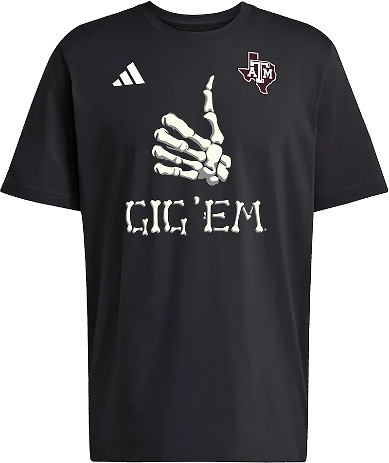 adidas Men's Texas A&M Aggies Halloween Gig Em Short Sleeve Graphic T-shirt