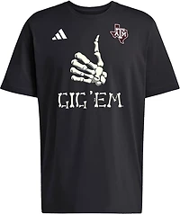 adidas Men's Texas A&M Aggies Halloween Gig Em Short Sleeve Graphic T-shirt