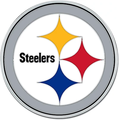 WinCraft Steelers Colored Chrome Auto Emblem