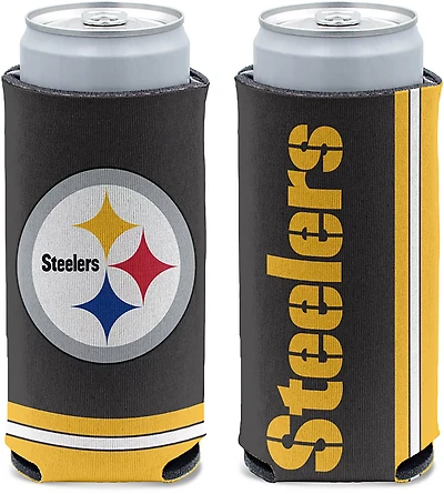 WinCraft Steelers Logo Slim Can Cooler