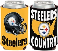 WinCraft Steelers Slogan 12 oz Can Cooler