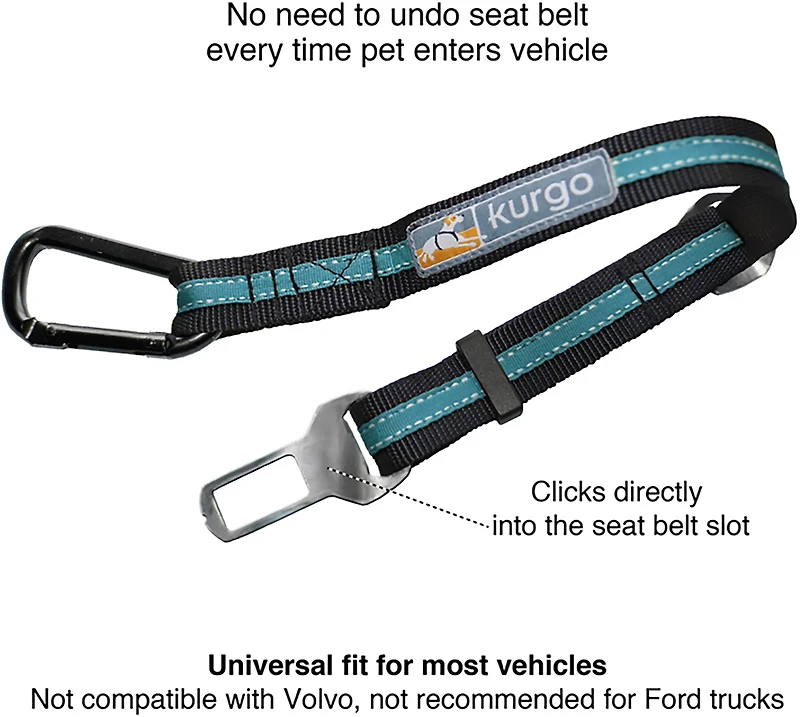 Kurgo Direct to Seatbelt Dog Car Tether