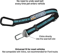 Kurgo Direct to Seatbelt Dog Car Tether