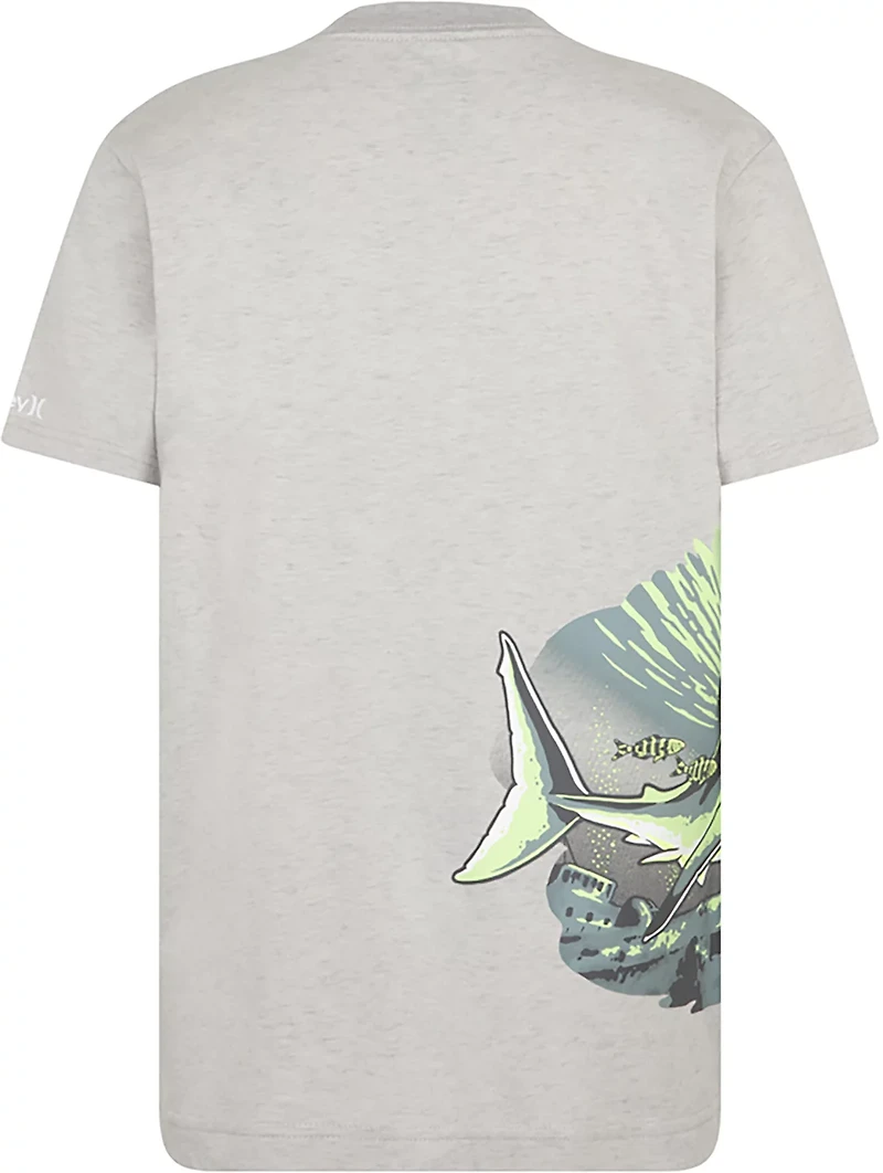 Hurley Boys' Deep Sea Shark Wrap Short Sleeve Shirt