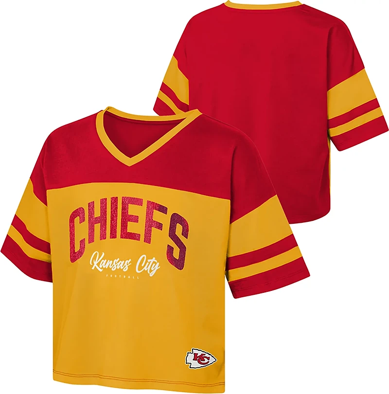 Outerstuff Women's Kansas City Chiefs The Play Maker Jersey T-shirt