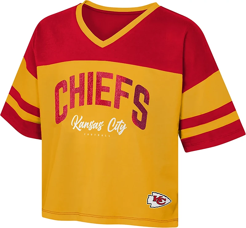Outerstuff Women's Kansas City Chiefs The Play Maker Jersey T-shirt