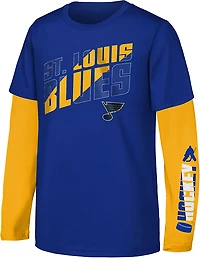 Outerstuff Boys' St. Louis Blues Winning Clapper 3-in-1 Combo T-shirt Pack