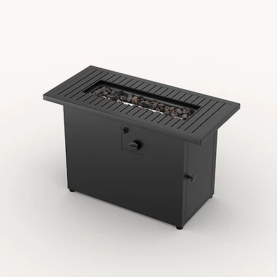 Mosaic Livingston Rectangular Gas Firepit Table