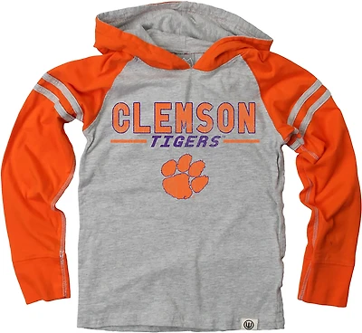 Wes & Willy Boys' Clemson University Raglan Lightweight Hoodie