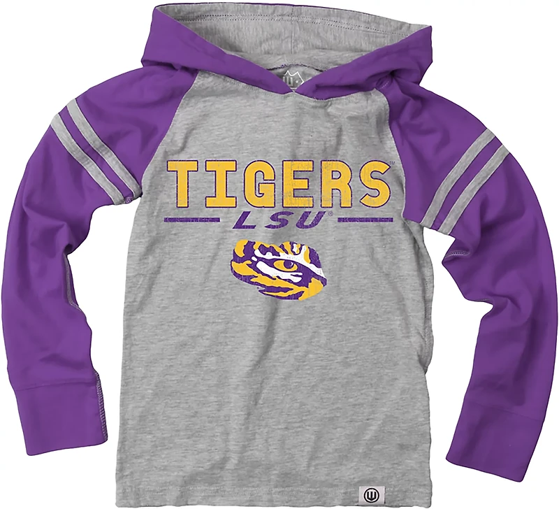 Wes & Willy Boys' Louisiana State University Raglan Lightweight Hoodie