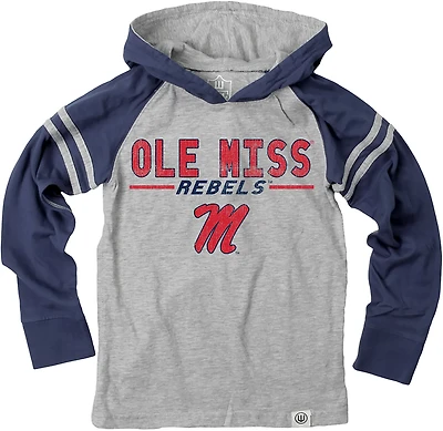 Wes & Willy Boys' University of Mississippi Raglan Lightweight Hoodie
