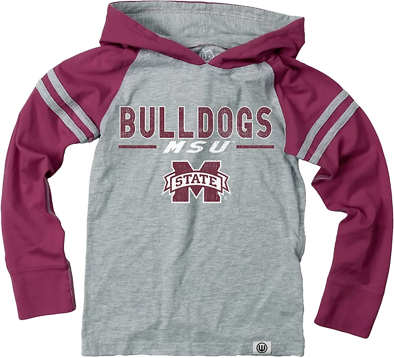 Wes & Willy Boys' Mississippi State University Raglan Lightweight Hoodie