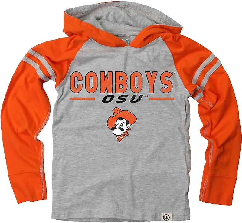 Wes & Willy Boys' Oklahoma State University Raglan Lightweight Hoodie