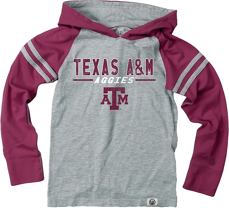 Wes & Willy Boys' Texas A&M University Raglan Lightweight Hoodie