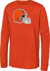 Outerstuff Boys' Cleveland Browns Primary Logo Long Sleeve Graphic T-shirt