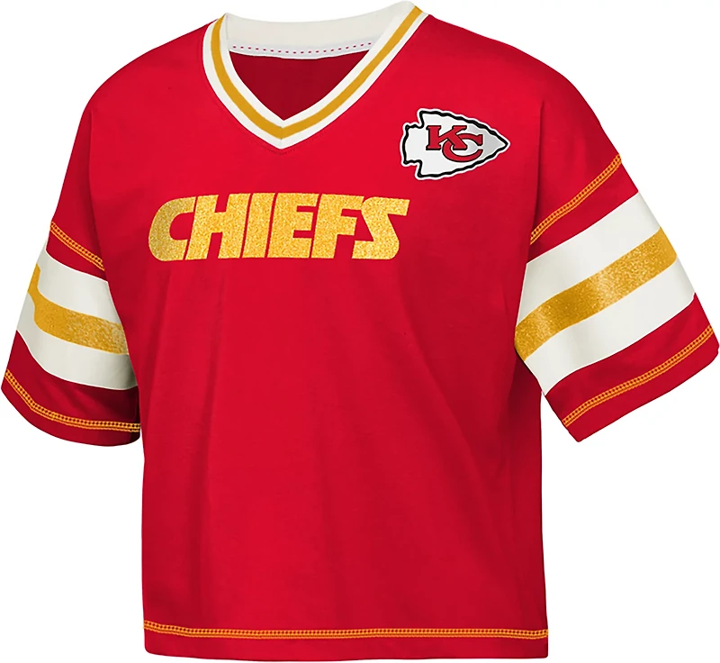 Outerstuff Girls' Chiefs Grid Iron Jersey T-shirt