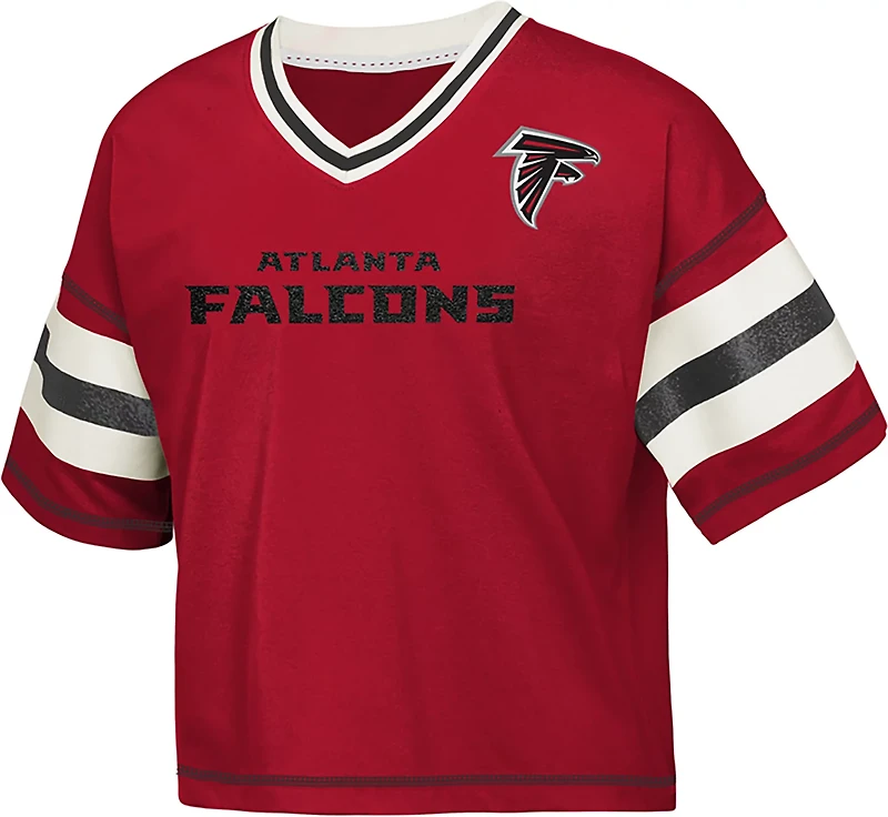 Outerstuff Girls' Falcons Grid Iron Jersey T-shirt