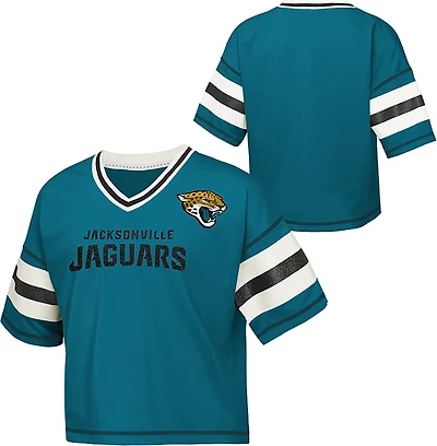 Outerstuff Girls' Jaguars Grid Iron Jersey T-shirt