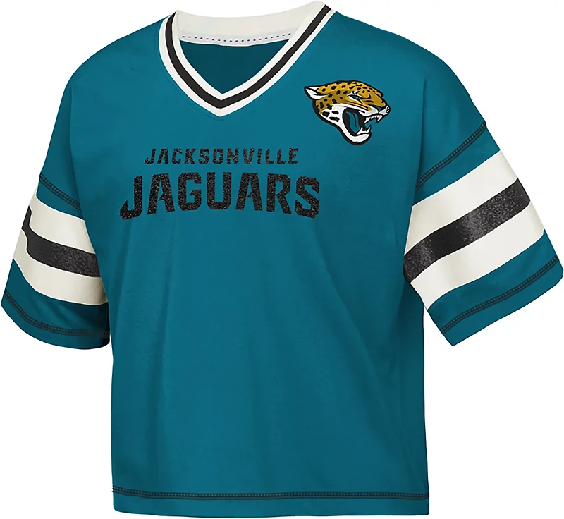 Outerstuff Girls' Jaguars Grid Iron Jersey T-shirt