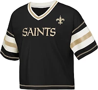 Outerstuff Girls' Saints Grid Iron Jersey T-shirt