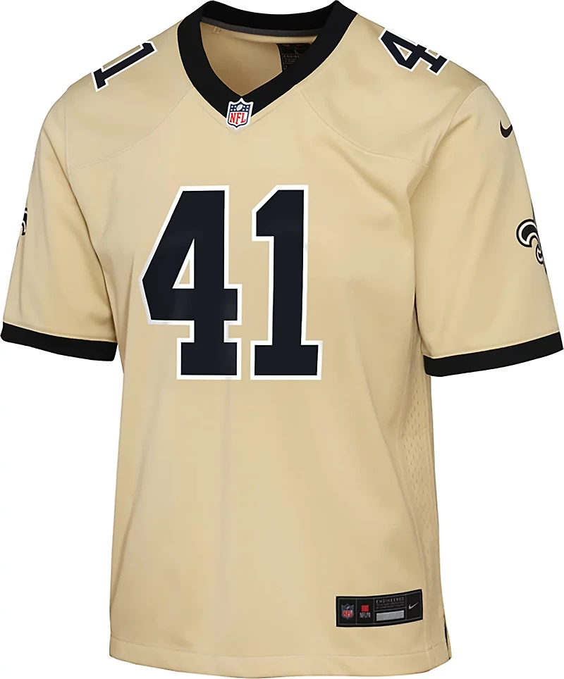 Nike Boys' Saints Alvin Kamara ALT Game Player Name & Number Jersey