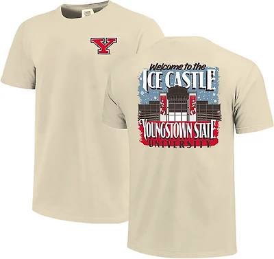 Image One Men's Youngstown State Penguins Stadium Snowbox Comfort Colors Short Sleeve T-shirt