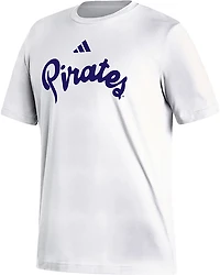 adidas Men's East Carolina Pirates Retro Script Short Sleeve T-shirt