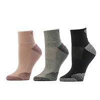 BCG Women's Athletic Quarter Length Socks 3 Pack