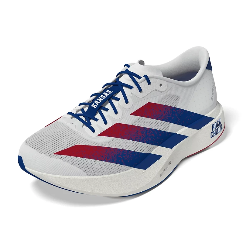 Adidas Adult Kansas Jayhawks Adizero Evo SL Running Shoe