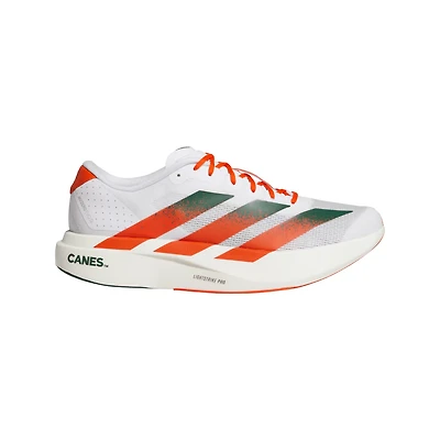 Adidas Adult Miami Hurricanes Adizero Evo SL Running Shoe
