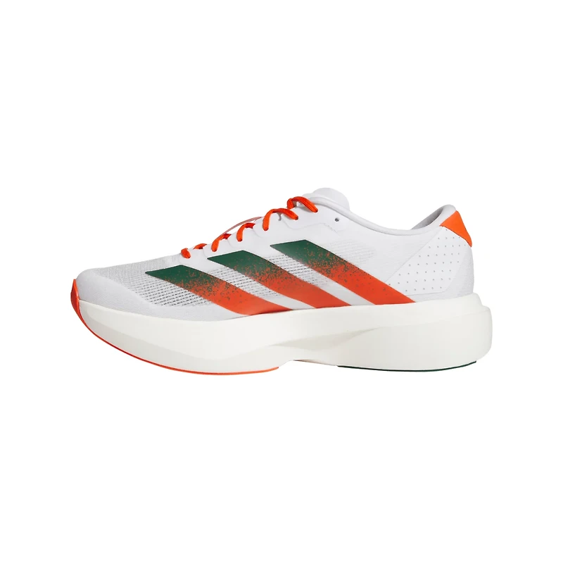 Adidas Adult Miami Hurricanes Adizero Evo SL Running Shoe