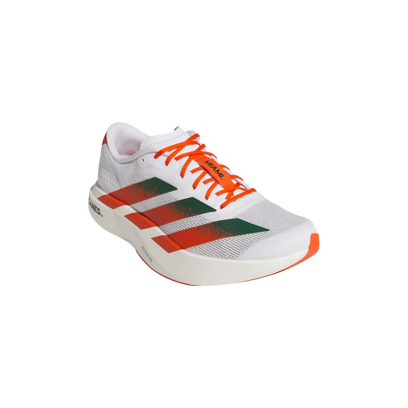 Adidas Adult Miami Hurricanes Adizero Evo SL Running Shoe
