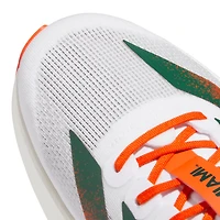 Adidas Adult Miami Hurricanes Adizero Evo SL Running Shoe