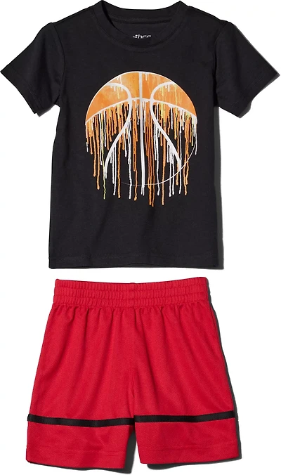 BCG Toddler Boys' Basketball Short Sleeve T-shirt Set