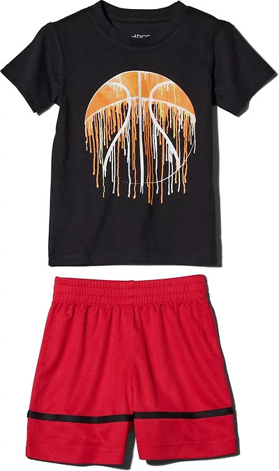 BCG Boys' 4-7 Basketball Short Sleeve T-shirt Set