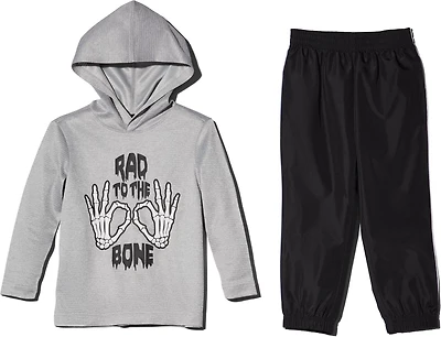 BCG Toddler Boys' Rad to the Bone Long Sleeve Hoodie Set