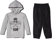 BCG Toddler Boys' Rad to the Bone Long Sleeve Hoodie Set