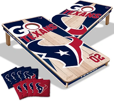 YouTheFan Houston Texans 2 ft x 4 ft Solid Wood Cornhole Set