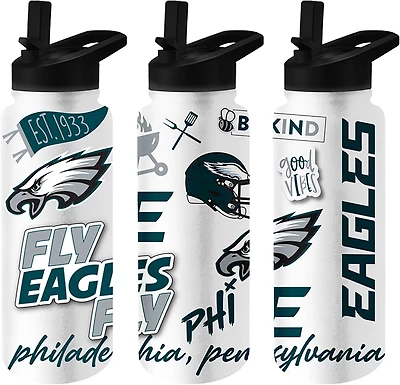 Logo Brands Eagles Native 34 oz Quencher Bottle